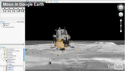 Moon in Google Earth